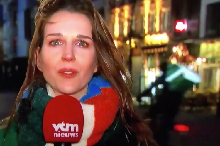 Politie grijpt drastisch in nadat reporter van VTM Nieuws werd gekust door vreemde man