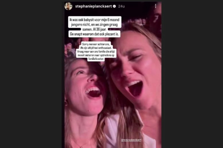 Stephanie en Romina Planckaert op Night Of The Proms - Instagram